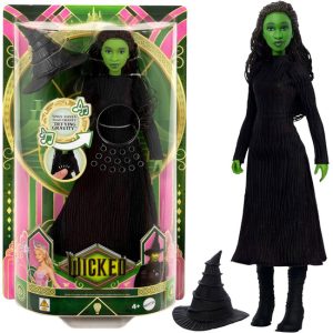 Zberateľská spievajúca bábika Mattel Elphaba od WICKED ZA6067