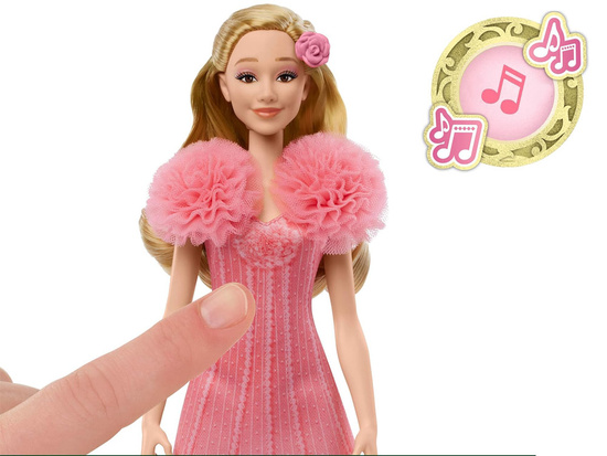 Zberateľská bábika Mattel Spievajúca Glinda z filmu ZLOČIN ZA6068 – Obrázok 5