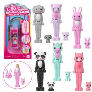 Mattel Mini Barbie Land Cutie Reveal prekvapivá bábika v kostýme ZA6040