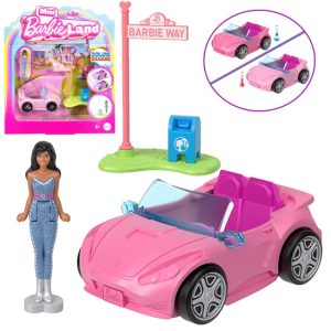 Mattel Mini Barbie bábika vodička terénneho vozidla + kabriolet ZA6038 F