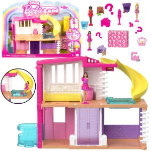 Mattel Mini BarbieLand domček pre bábiky + bábika a zvieratko + príslušenstvo ZA6039 A