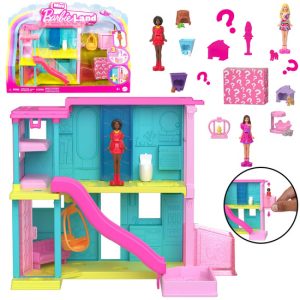 Mattel Mini BarbieLand domček pre bábiky + bábika a zvieratko + príslušenstvo ZA6039 B