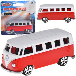 Licencované kovové auto Volkswagen T1 1:56 pružina odpruženia ZA5063