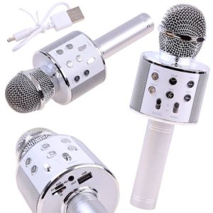 Bezdrôtový karaoke mikrofón s reproduktorom, hlasová modulácia, bluetooth IN0136