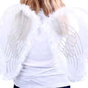 Najkrajšie biele anjelské krídla ZA0571