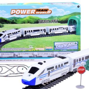 Moderný osobný vlak + vagóny 9m železničná trať RC0467