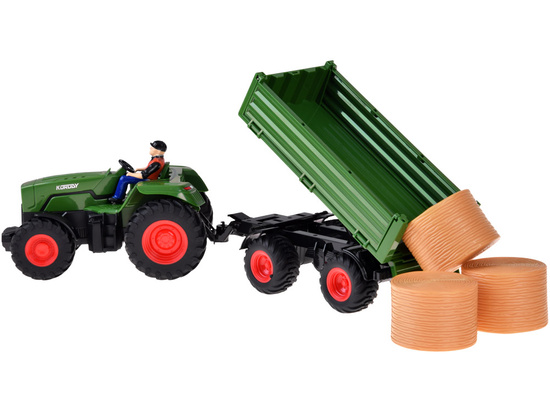 Diaľkovo ovládaný traktor s prívesom + traktor s balíkmi sena RC0717 – Obrázok 10