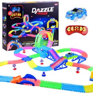 Žiarivkové koľajnicové osvetlenie do auta s diaľkovým ovládaním 656 cm so zvukom ZA3309