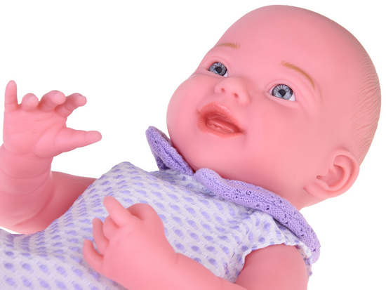 Usmievavá bábika 40cm, bábika, fialový sveter ZA5321 – Obrázok 8