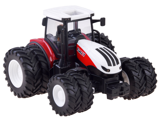 Diaľkovo ovládaný veľký ČERVENÝ TRAKTOR s prívesom + svetlom RC0602 – Obrázok 7
