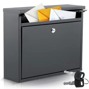 Poštová schránka 37,5x30,5x12 cm čierna HM-860