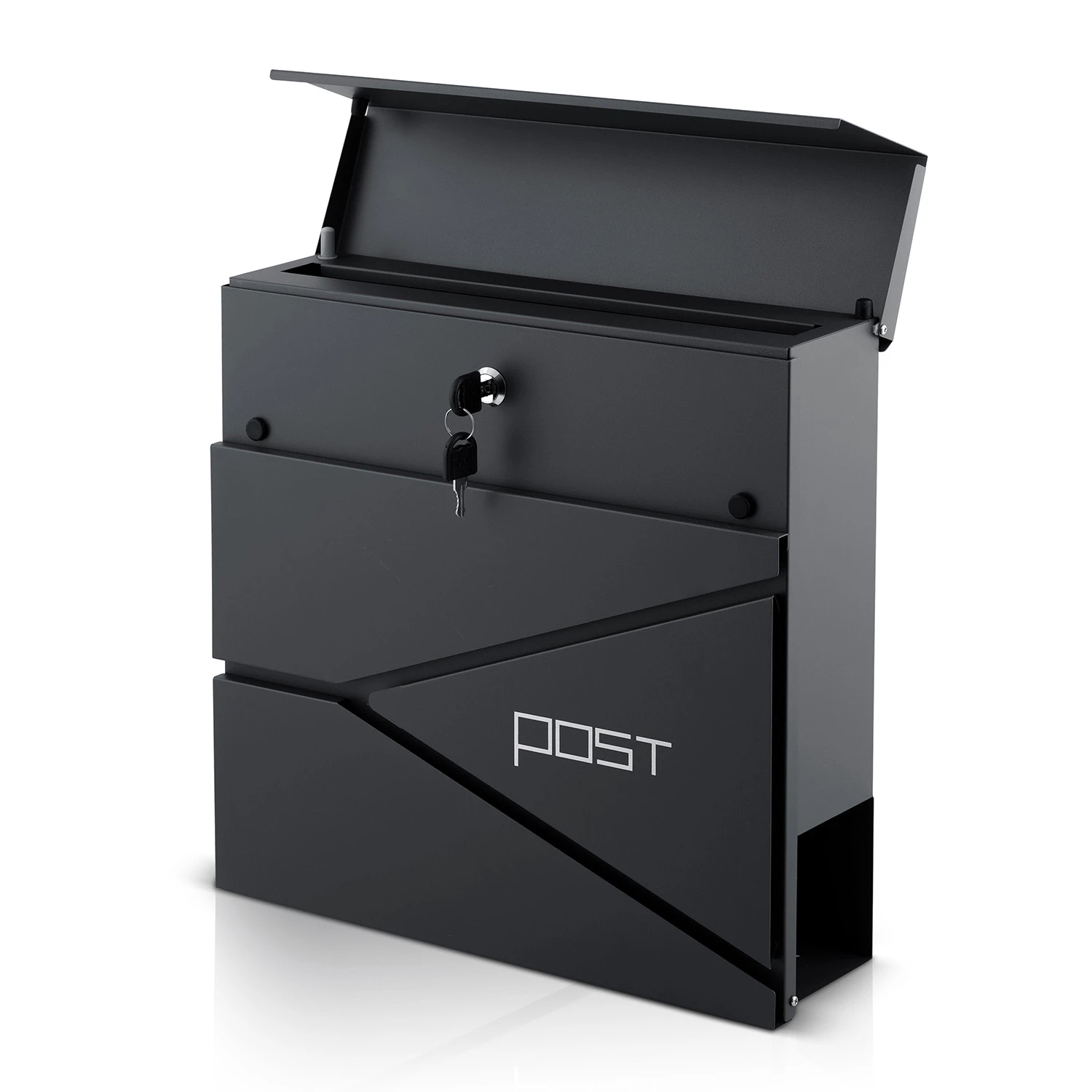 Poštová schránka 37x37x10,5 cm antracitová HM-862 – Obrázok 6