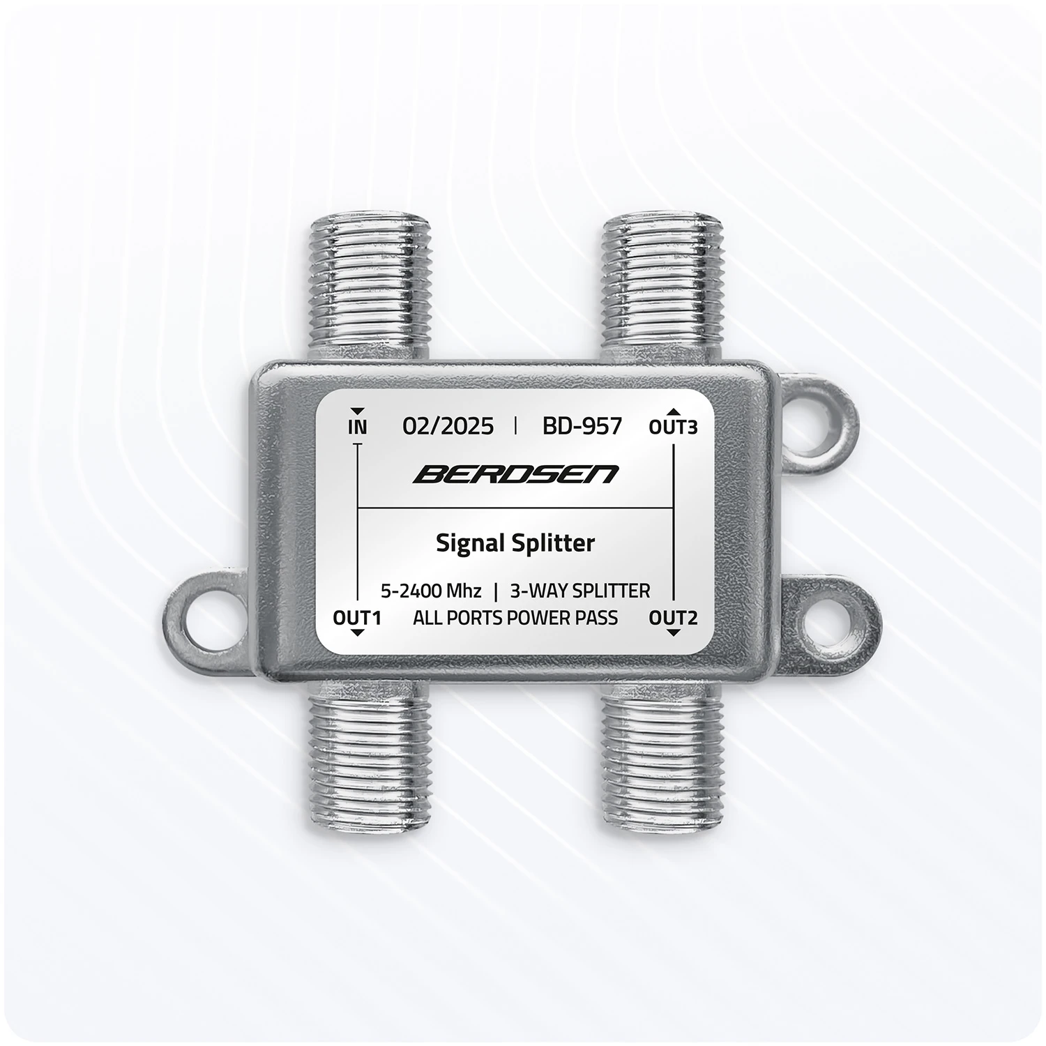 Pasívny anténny rozbočovač 3-vstupový 5–2400 MHz Berdsen BD-957 – Obrázok 5