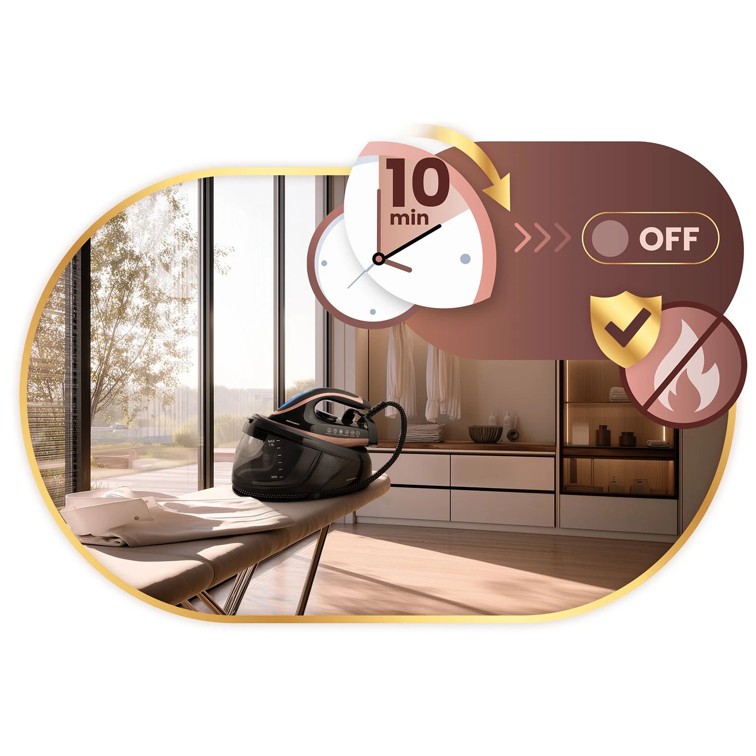 Parný generátor žehličky s parou 3000W Berdsen BD-334 s keramickým povrchom – Obrázok 2