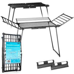 Skladacia sušička bielizne Lina 22 m čierna