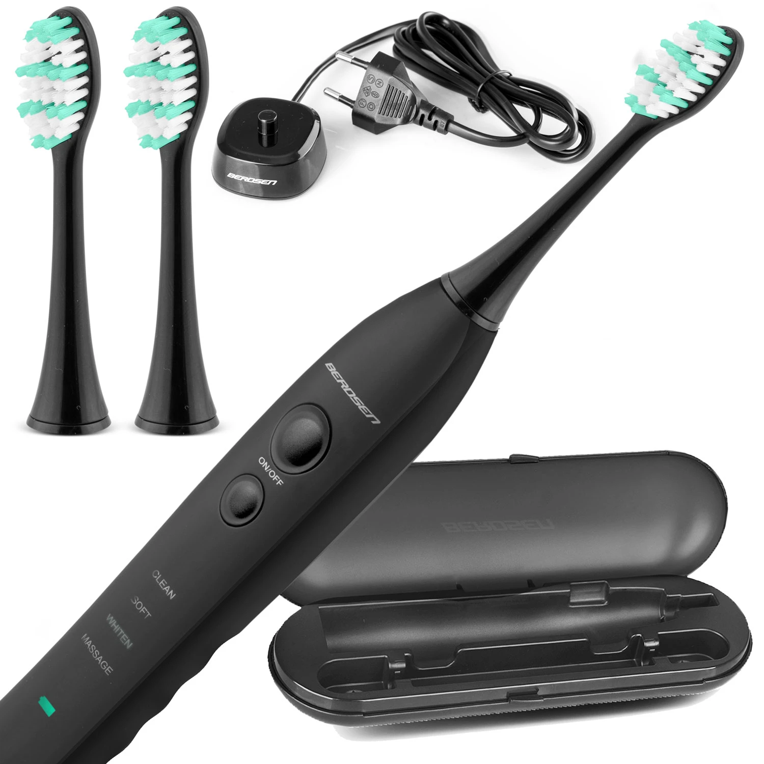 Sada sonických zubných kefiek s puzdrom Sonica B3 čierna – Obrázok 5