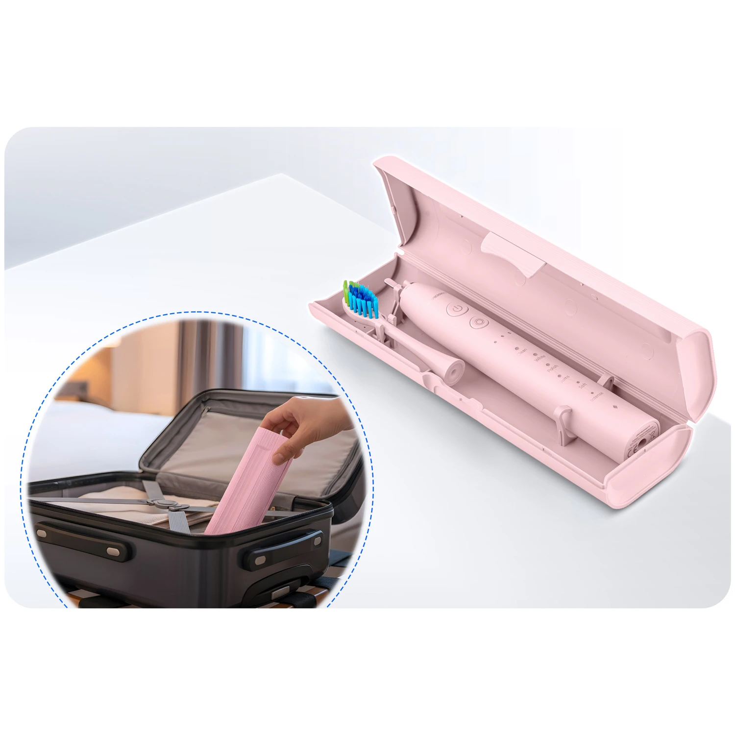 Berdsen Galaxy Sonická zubná kefka ružová – Obrázok 2