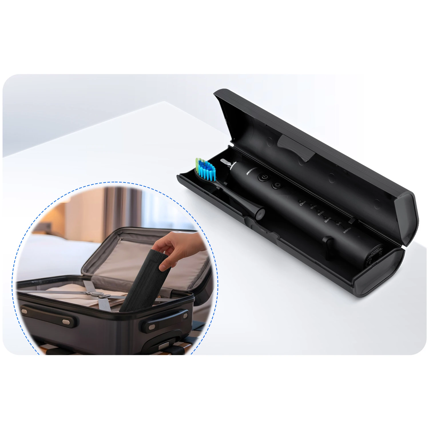 Berdsen Galaxy Sonická zubná kefka čierna – Obrázok 9