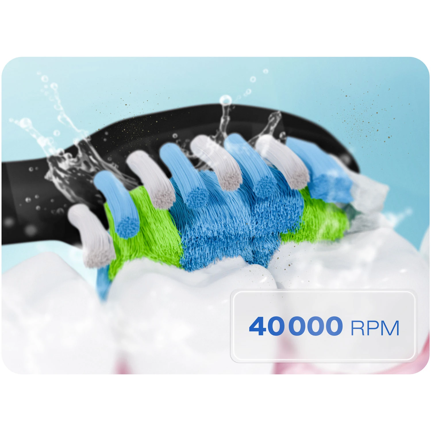 Berdsen Galaxy Sonická zubná kefka čierna – Obrázok 6