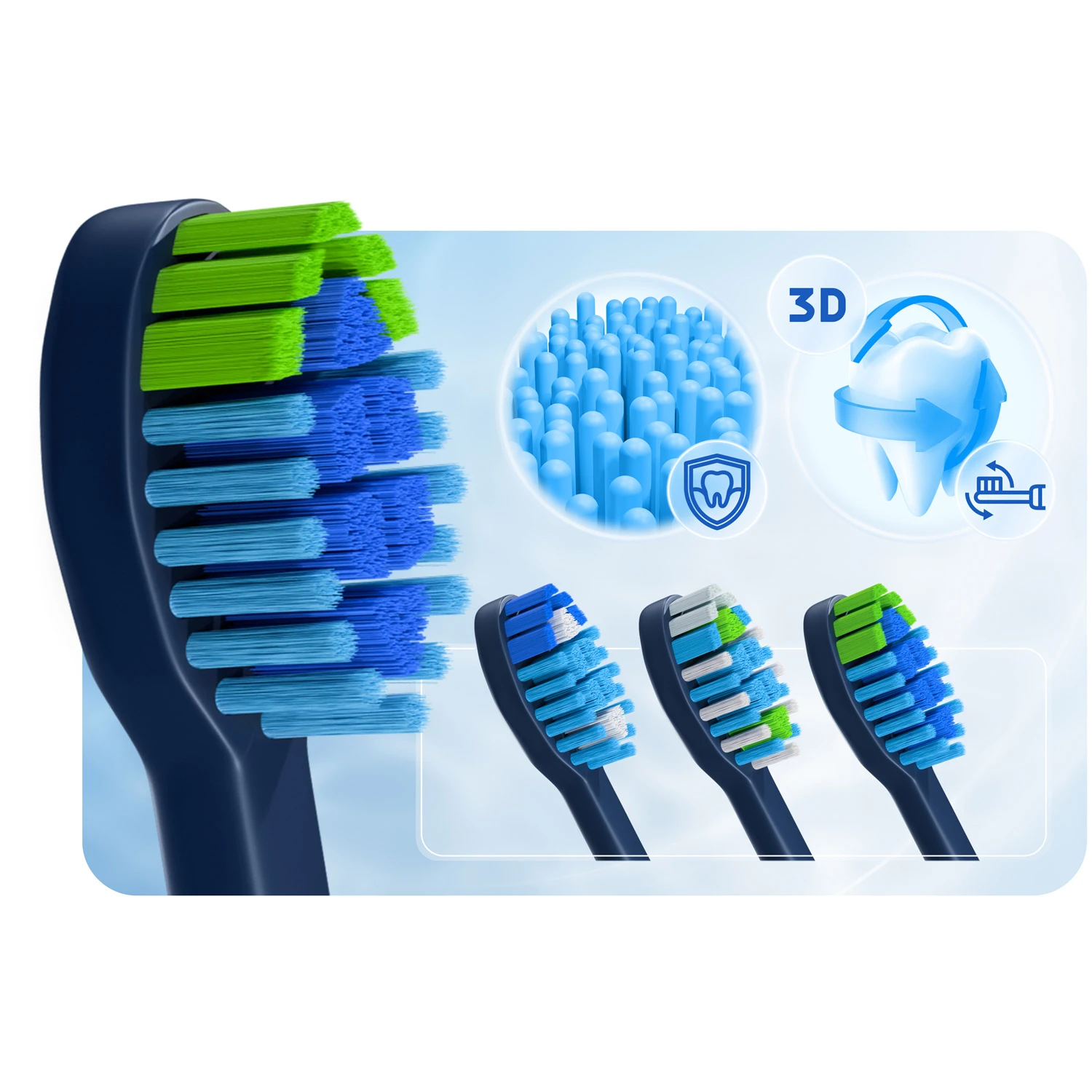 Berdsen Galaxy Sonic zubná kefka námornícka modrá – Obrázok 6