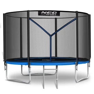 Záhradná trampolína Neo-Sport s dĺžkou 312 cm a vonkajšou sieťou a rebríkom