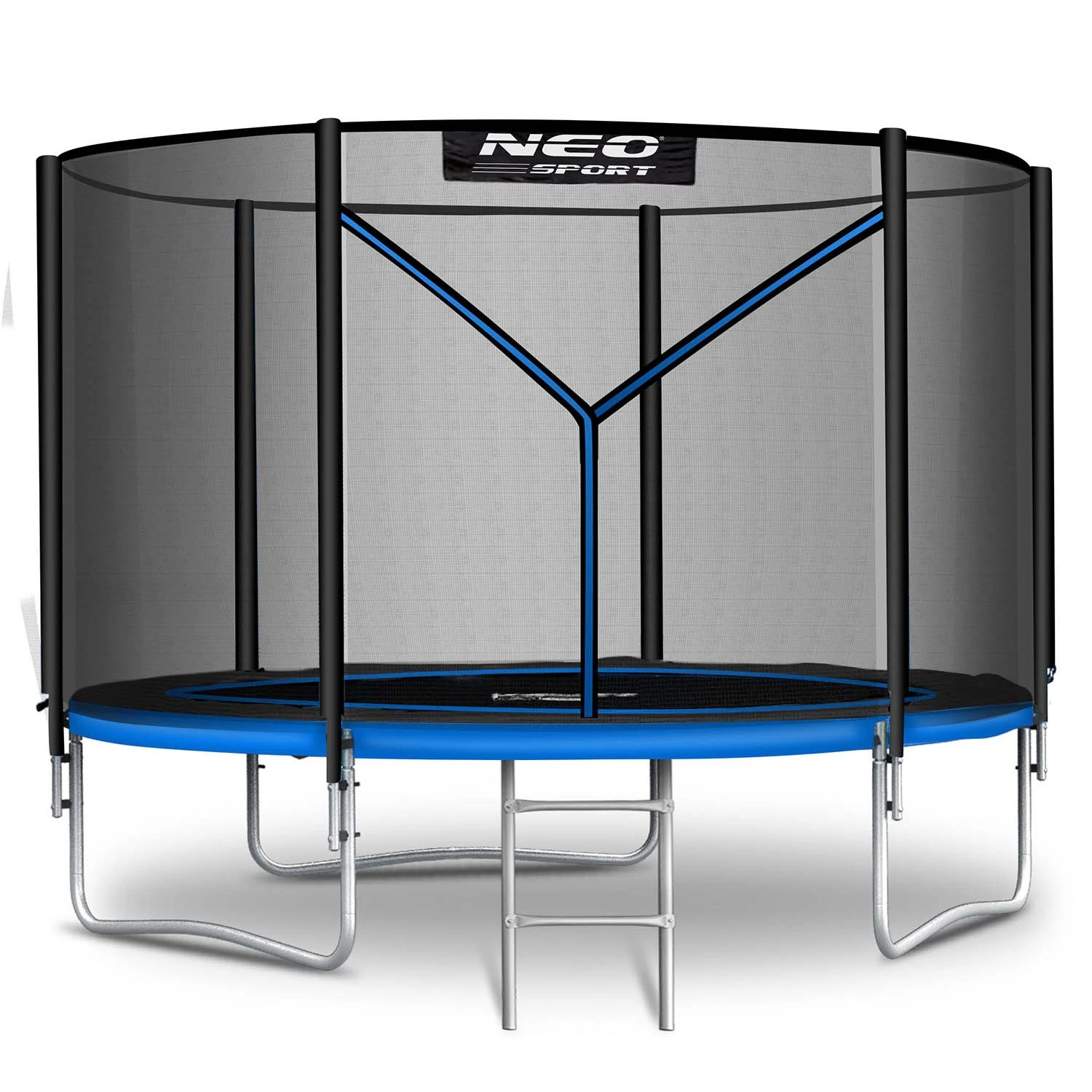 Záhradná trampolína Neo-Sport s dĺžkou 312 cm a vonkajšou sieťou a rebríkom