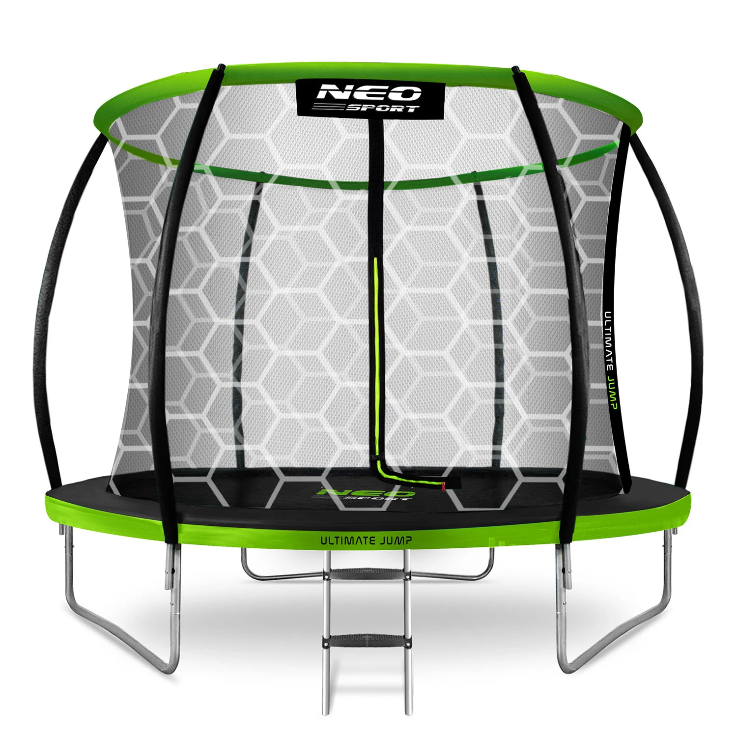 Profilovaná záhradná trampolína Neo-Sport s dĺžkou 252 cm a vnútornou sieťou – Obrázok 6