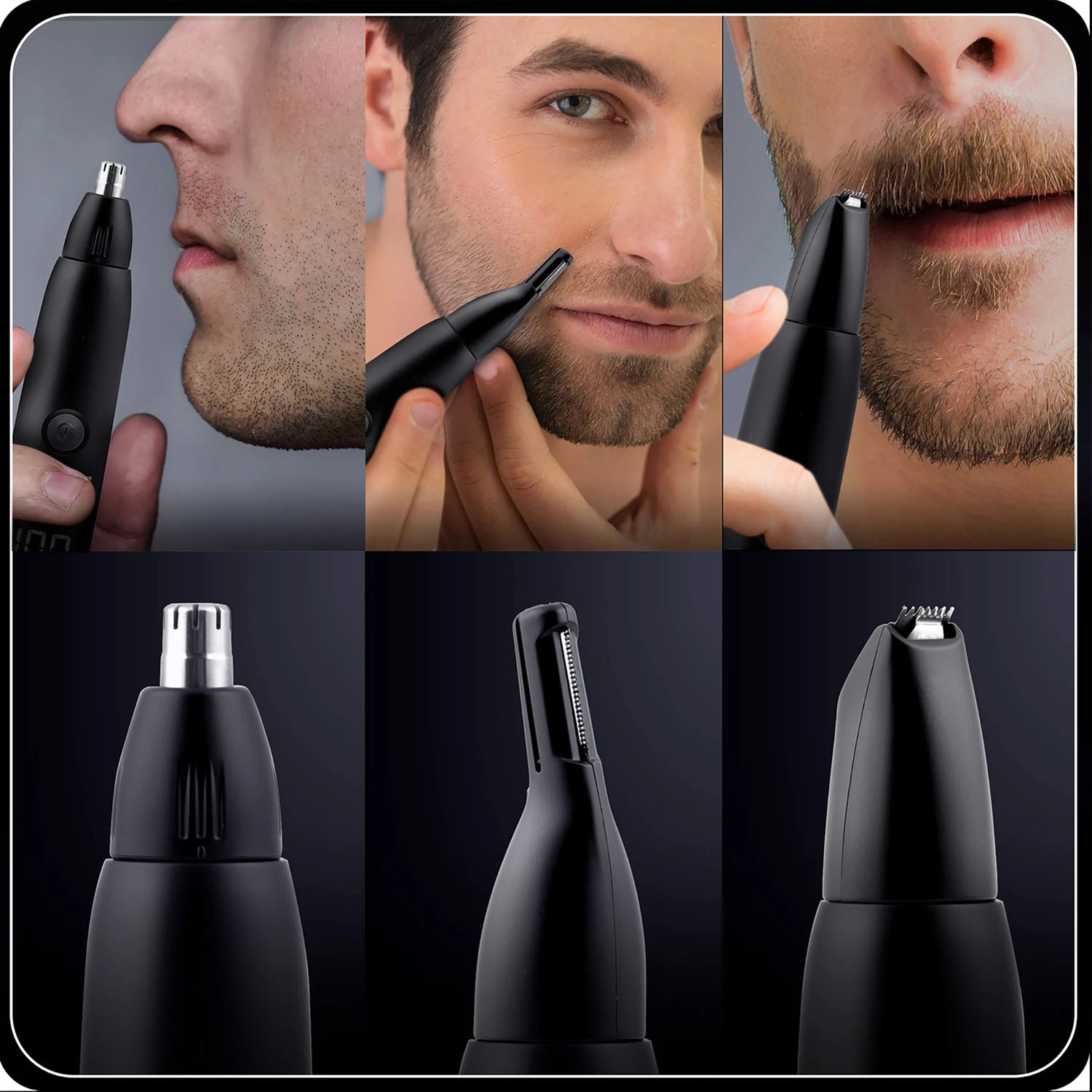 Berdsen BD-269 zastrihávač chĺpkov do nosa a uší, čierny – Obrázok 2