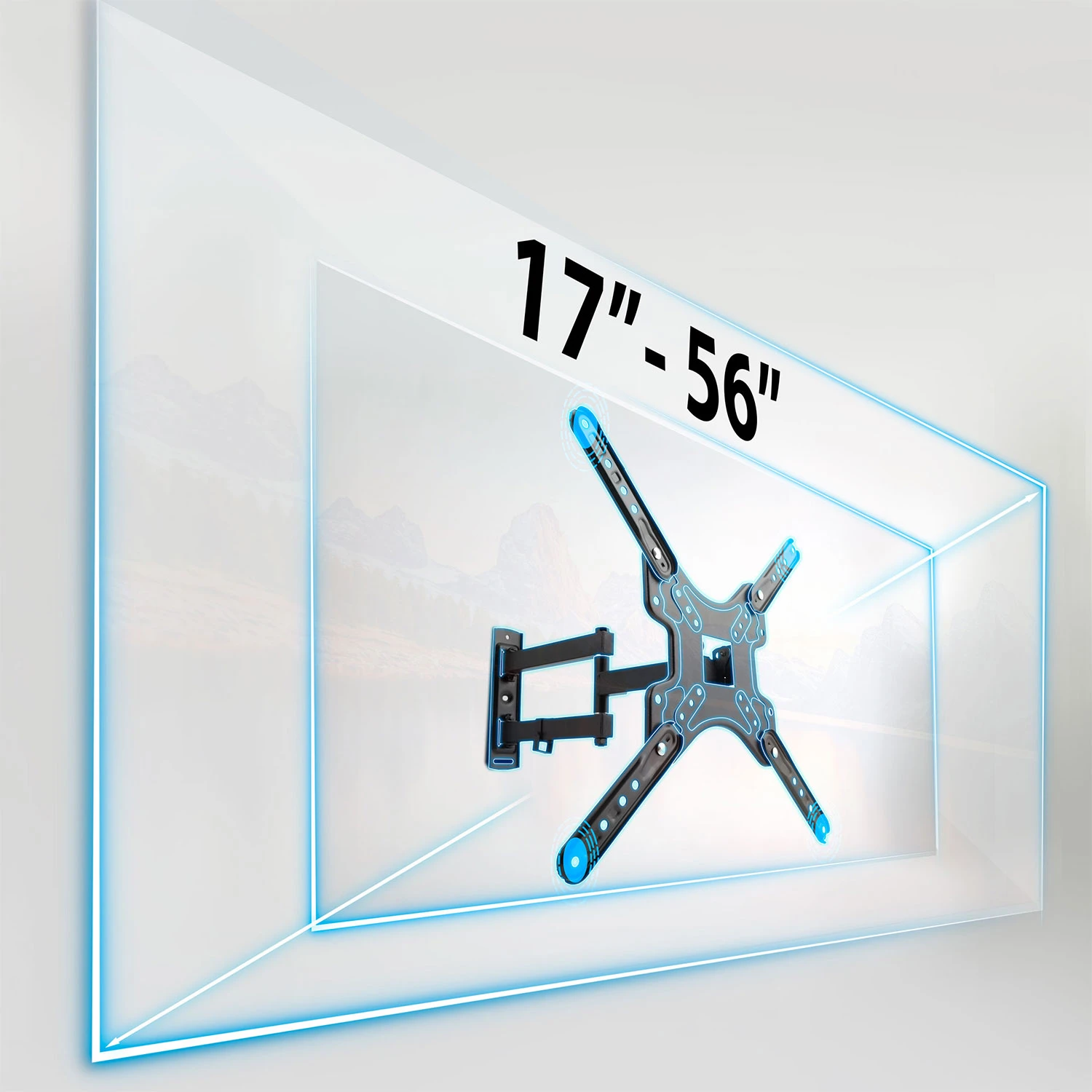 Držiak Humberg na televízor 17-56 palcov, 30 kg – Obrázok 12