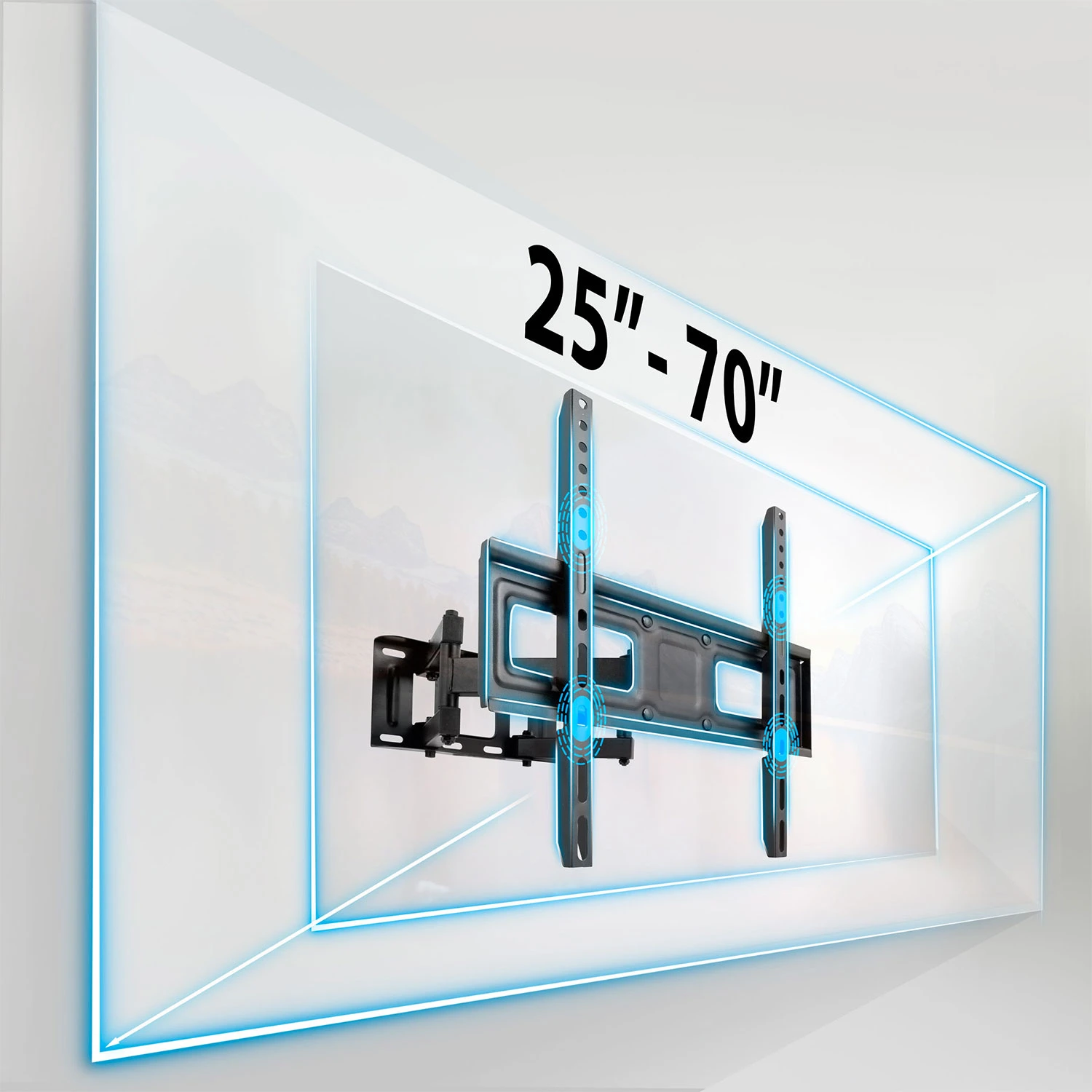 Držiak na TV 25-70 palcov Humberg 50 kg – Obrázok 11