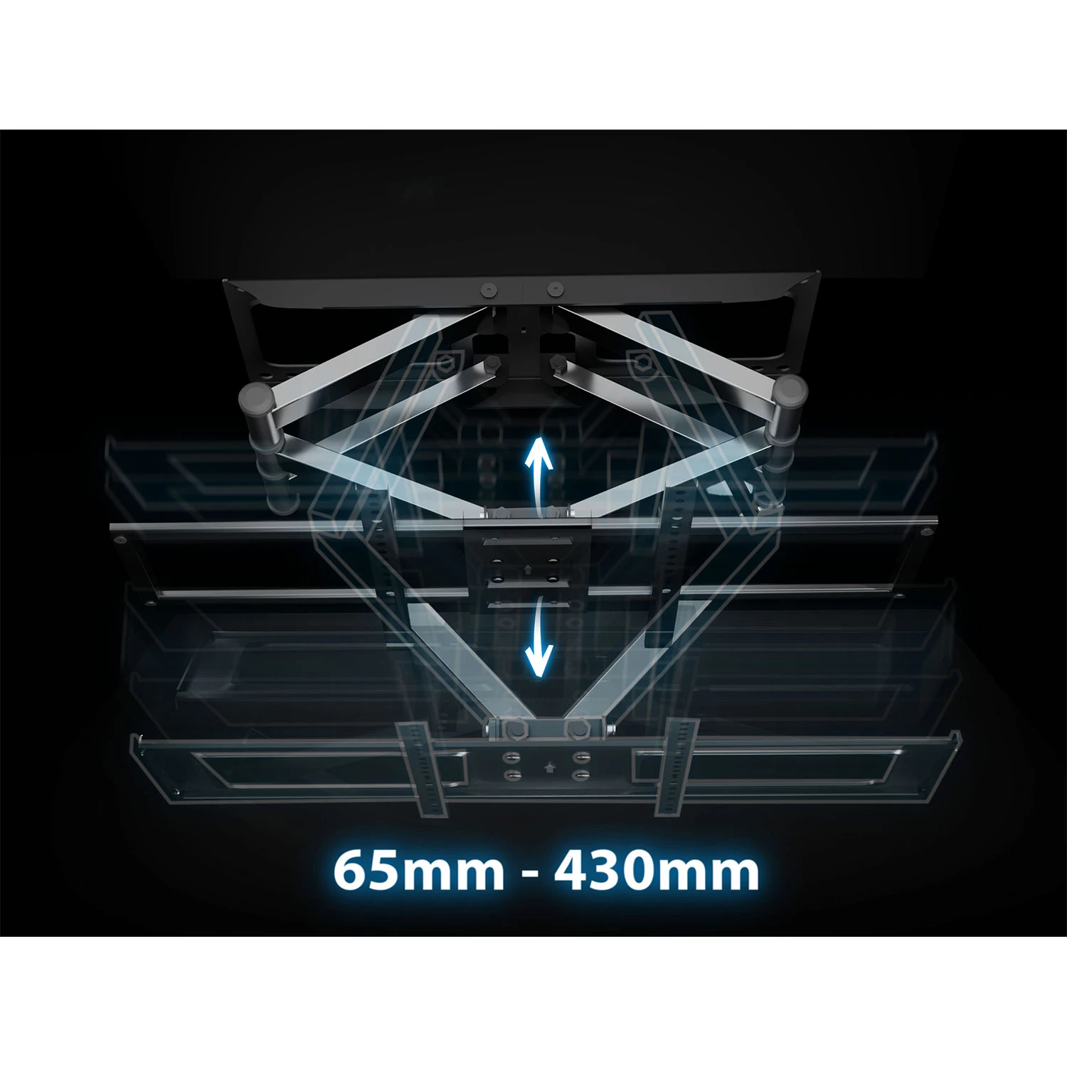 Držiak Humberg 70 kg na TV pre uhlopriečku 32-80 palcov – Obrázok 3