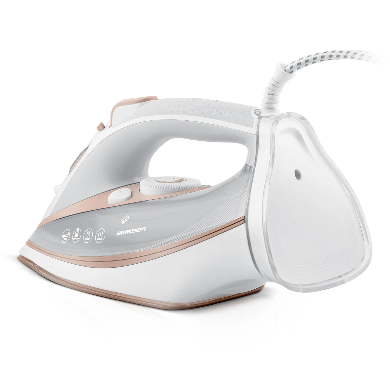 Naparovacia žehlička Berdsen BD-332 s výkonom 3000 W, keramický povrch, vertikálna prevádzka – Obrázok 4