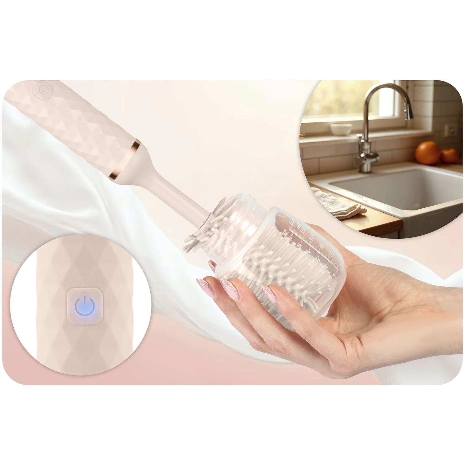 Sada 2 ks fliaš na mlieko Nukido z polypropylénu. – Obrázok 3