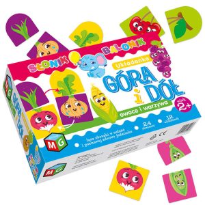 Multiherná logická hra s ovocím a zeleninou hore a dole GR0311