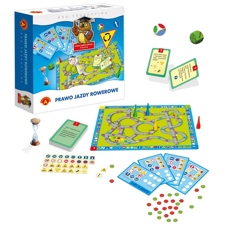 Vzdelávacia hra Alexander Owl Wise Head – Vodičský preukaz na bicykel GR0795