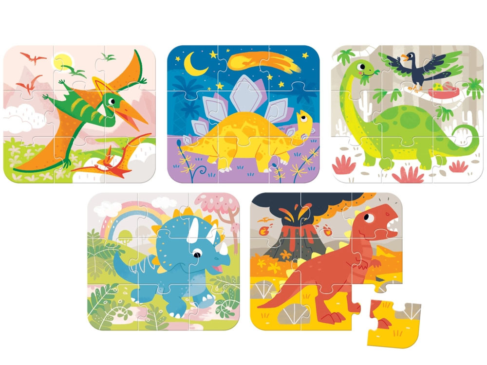 CzuCzu puzzle s dinosaurami 45 dielikov ZA4049 – Obrázok 2