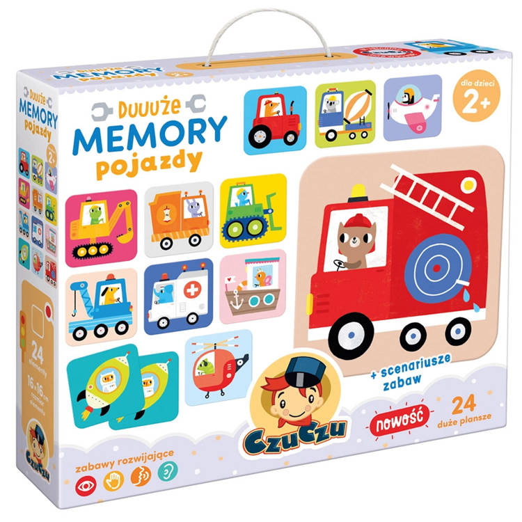 Vzdelávacia hra CzuCzu Big Memory Vehicles ZA4074