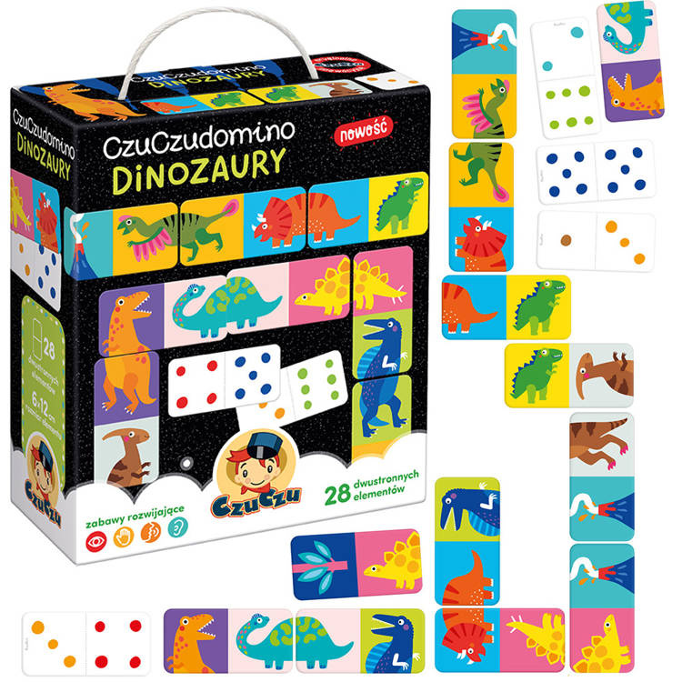 CzuCzu Dinosaurs Domino Puzzle hra 28 dielikov ZA4222