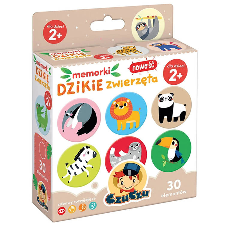 Pexeso CzuCzu Memorki WILD ANIMALS ZA4046