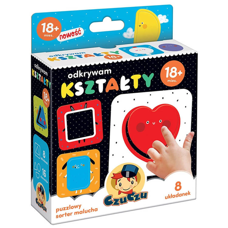 CzuCzu Objavovanie tvarov Puzzle 18m+ ZA4043