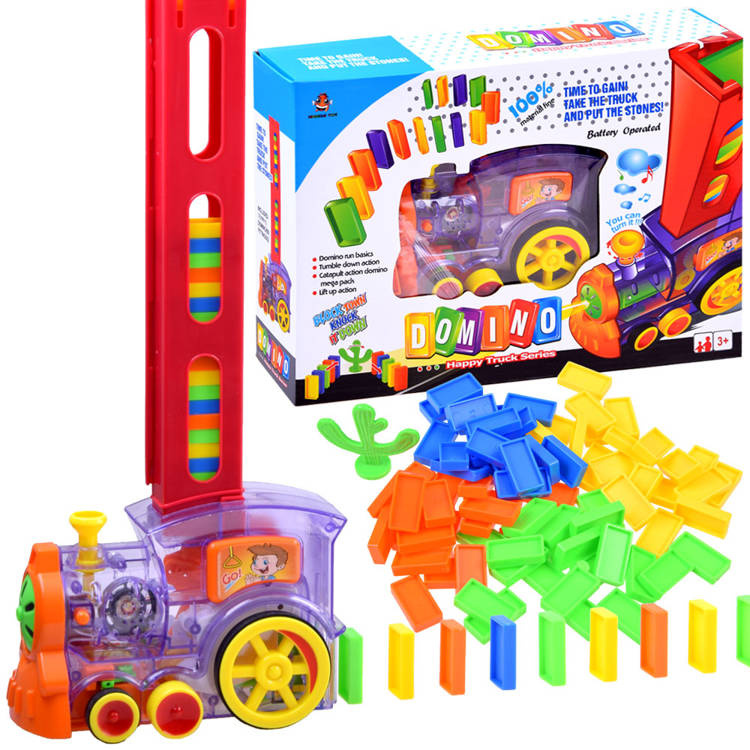 Domino Lokomotíva Puzzle kocky 80 dielikov ZA3725