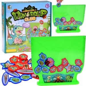 Strategická arkádová hra Connect 5 Dinosaurs puzzle GR0614