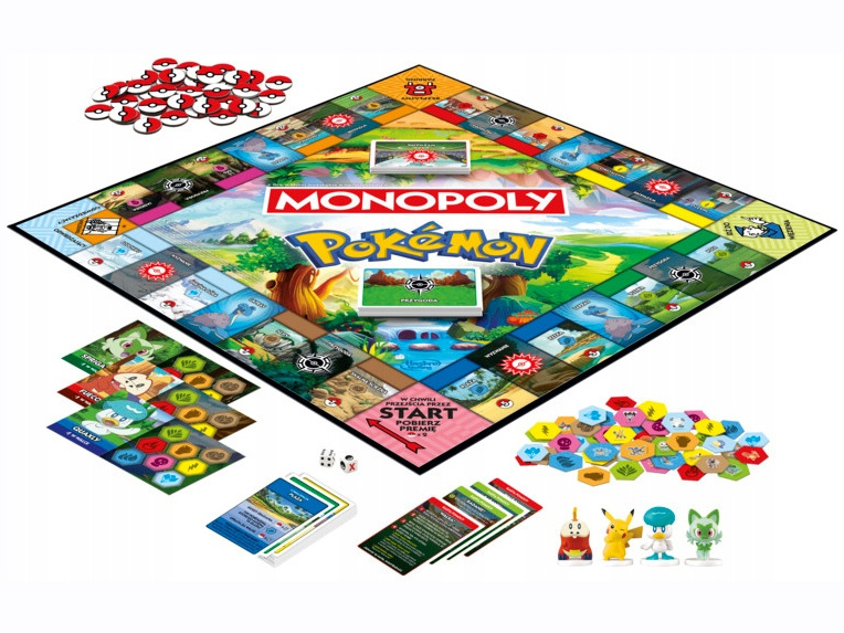 Spoločenská hra Hasbro Monopoly: Pokémon - 4 dieliky GR0785 – Obrázok 2