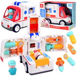 Interaktívne sanitka + príslušenstvo s figúrkami, zvukom a svetlom