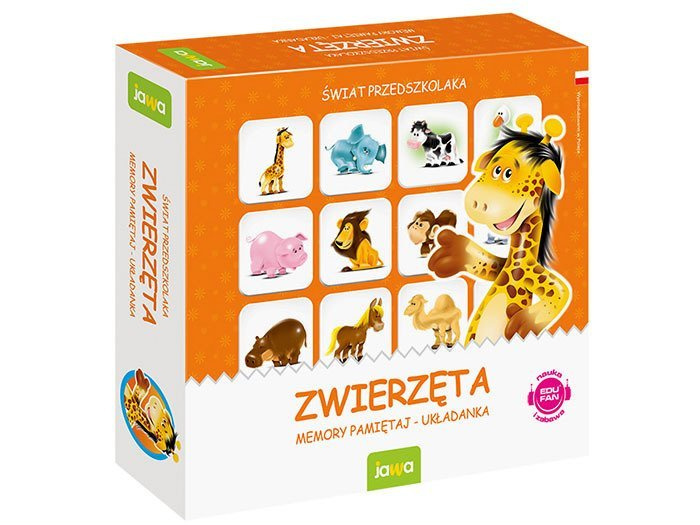 Mini puzzle Jawa Memory Game ANIMALS pre predškolákov GR0366