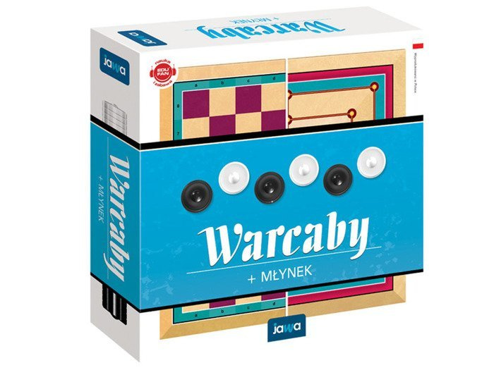 Jawa 2v1 strategická spoločenská hra DÁMA + MLÝN pre súperov GR0089