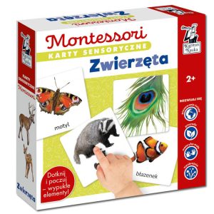 Kapitán Veda Montessori Vzdelávacia hra Senzorické karty. Zvieratá 2+ KS1019