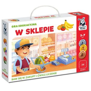 Vedecká vzdelávacia hra Kapitán v obchode - Zabavte sa pri nakupovaní a precvičte si počítanie GR0820