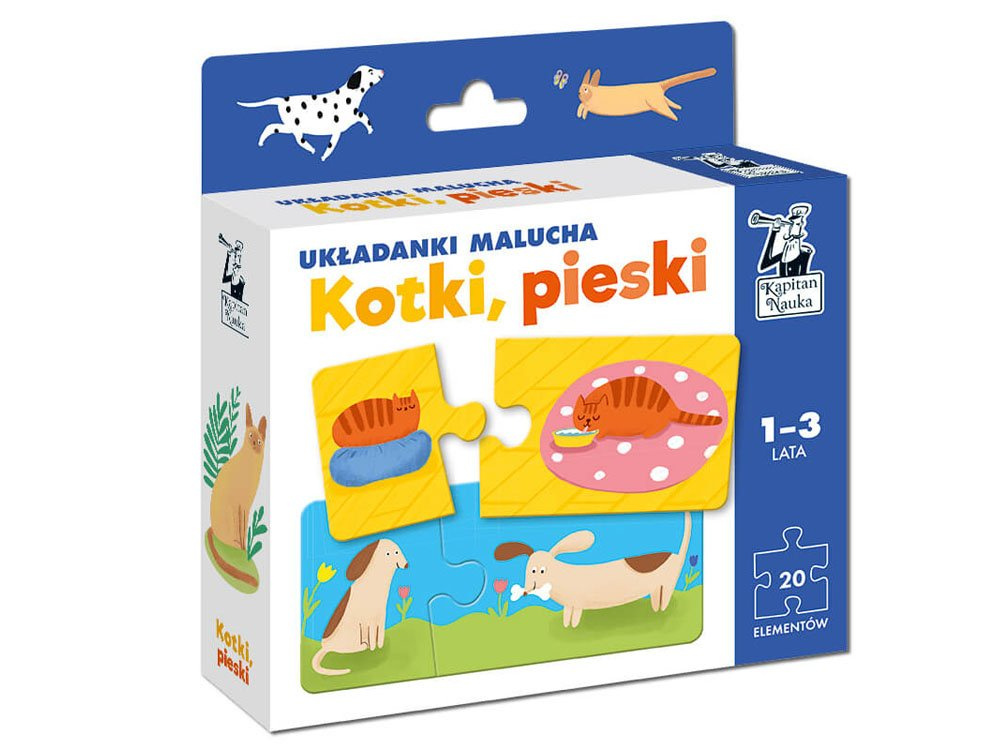 Kapitán Vedecké Puzzle Batoľatá Mačiatka Psy KS0330