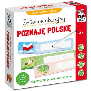 Vzdelávacia sada Captain Science. Učenie sa Poľska. Kniha + písacie puzzle KS1220